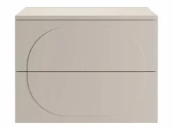 Mueble bajo lavabo suspendido con relieve redondeado con estante - - 80 cm - VUTOMA < Vente-unique Hot