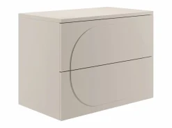 Mueble bajo lavabo suspendido con relieve redondeado con estante - - 80 cm - VUTOMA < Vente-unique Hot