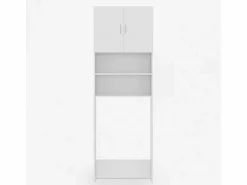 AHD Mueble Para Lavadora | Mueble cubre lavadora salvaespacio de columna con 2 puertas y 2 estantes