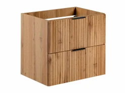 Vente-unique Conjunto De Baño | Mueble de baño con lavabo y columna, , An60 cm, ZEVARA