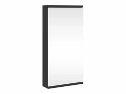 vidaxl Mueble De Pared Para Baño | Mueble de baño de esquina con espejo 30x24x60 cm