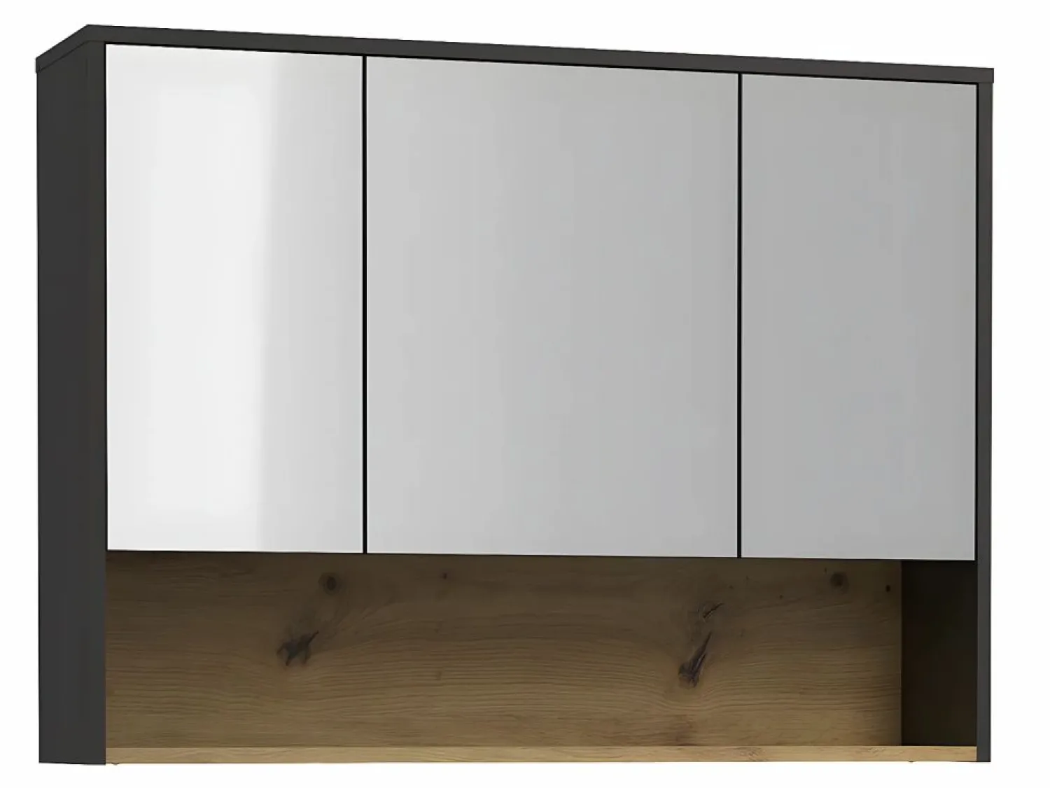 Vente-unique Conjunto De Baño | Mueble de baño doble lavabo suspendido con armario de toilette, 120 cm, YANGRA