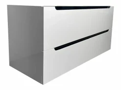 Vente-unique Mueble De Lavabo | Mueble de baño flotante, color , Ancho 120 x Alt. 57 cm, SELITA