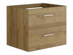 Vente-unique Mueble De Lavabo | Mueble de baño flotante natural claro - 60 cm - KAYLA