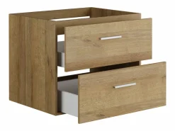 Vente-unique Mueble De Lavabo | Mueble de baño flotante natural claro - 60 cm - KAYLA