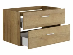 Vente-unique Mueble De Lavabo | Mueble de baño flotante natural claro - 80 cm - KAYLA