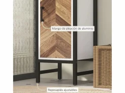 Homcom Mueble De Aseo | Mueble de baño Nara alto nogal 170x30x30 cm