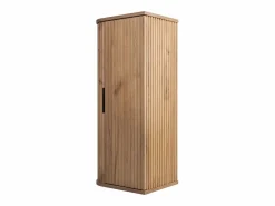 Mueble de baño, Roble Craft, tirador negro, 79 x 35,5 x 31,5 cm <