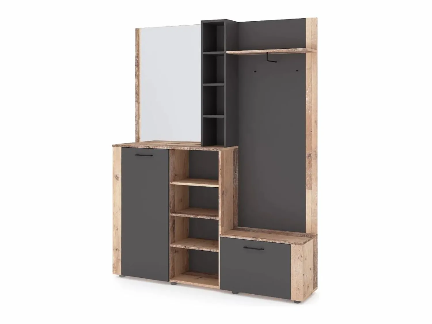 Mueble de entrada Barry antracita/ old style light 150 cm < Hot