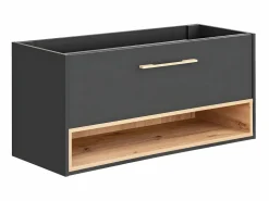 Vente-unique Mueble De Lavabo | Mueble de lavabo antracita para el cuarto de baño - 120 cm - YANGRA - sin encimera