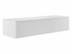Vente-unique Mueble De Lavabo | Mueble de lavabo flotante rayado, mate, 150 cm, ARNEGA