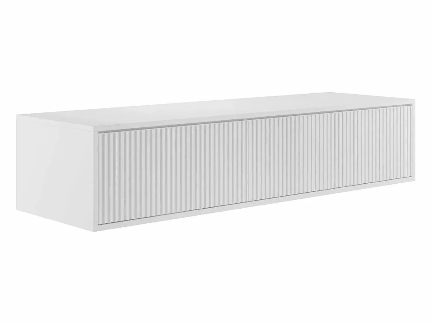 Vente-unique Mueble De Lavabo | Mueble de lavabo flotante rayado, mate, 150 cm, ARNEGA