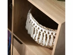 Calicosy Librería * Mueble 6 estantes con 3 puertas Beige
