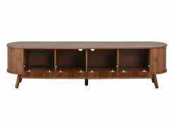 Mueble TV vintage 180x38x47 cm en color madera oscura con 4 puertas < Hauss Spole Sale