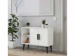 Mueble zapatero moderno para recibidor y salón 90x35x70cm Arizona - < New