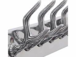 Nylda Colgador de aluminio con ganchos para ropa, abrigos < Garden Furniture Sale