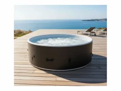 Ospazia Spa hinchable redondo de 6 plazas en Dropstitch - - Diámetro: 200 cm - Filtro y funda incluidos < Sale
