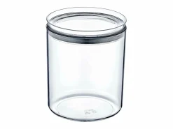 7H SEVEN HOUSE Comida Para Animales De Compañía * Pack 3 Recipientes Herméticos para Alimentos Medianos Redondos Ø10.5x13cm 7house Transparente