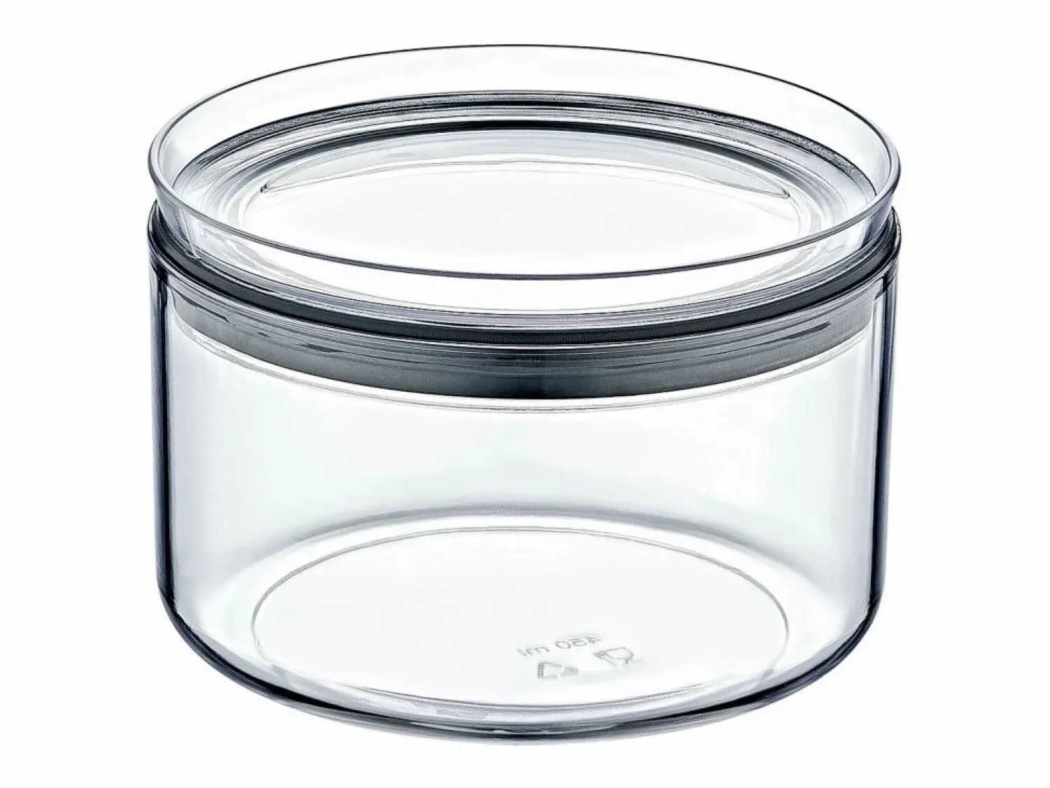 7H SEVEN HOUSE Comida Para Animales De Compañía | Pack 3 Recipientes Herméticos para Alimentos Pequeño Redondo Ø10.5x7.5cm 7house