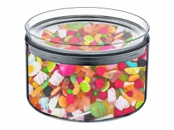 7H SEVEN HOUSE Comida Para Animales De Compañía | Pack 3 Recipientes Herméticos para Alimentos Pequeño Redondo Ø10.5x7.5cm 7house