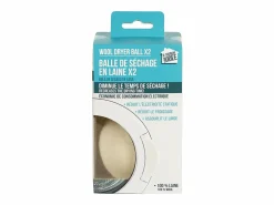 Je Cherche Une Idee Perchero | Pack de 2 Bolas de Secado de Lana Blanca - Reduce el Tiempo de Secado y la Electricidad Estática