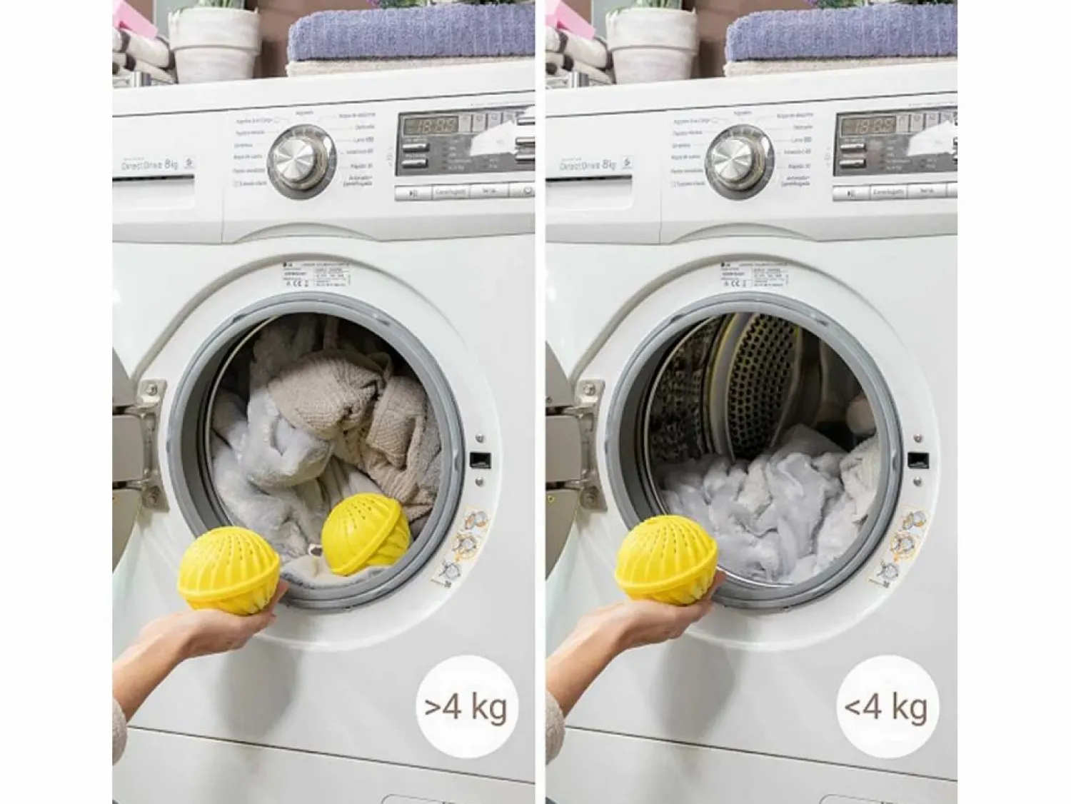 Pack de 2 bolas para lavar la ropa Delieco sin detergente Ø10,5x9,4 cm < Innovagoods Clearance