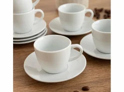 Basic Vajilla|Vajilla * Pack de 6 tazas New Renova Quid con plato porcelana Blanco