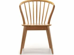VS Venta-stock Sillas Y Lotes De Sillas * Pack 2 sillas Mura Color Roble, Madera Maciza, 55 x 58,5 x 84 cm Color natural claro