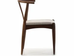 VS Venta-stock Sillas Y Lotes De Sillas | Pack 2 sillas Rustic Color Nogal, Madera Maciza, 55 x 54,5 x 76 cm