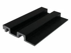 Vente-unique Panel De Pared * Panel de pared 3D - Paquete de 2,83 m² - Efecto madera negra - Paquete de 8 - FLINT Negro