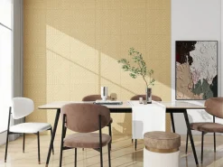 Vente-unique Panel De Pared * Panel decorativo para la pared - Color madera natural clara - Paquete de 1 m² - Lote de 4 piezas - VELTON Color natural claro