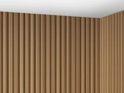 Vente-unique Panel De Pared * Panel mural 3D pack de 3,71 m² color madera natural lote de 8 piezas TATIANA Color natural oscuro