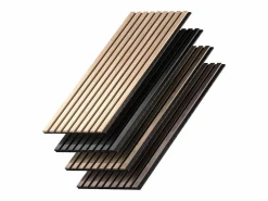 Vicco Panel De Pared | Paneles murales nogal/marrón 120x1.8x40 akustikpaneel