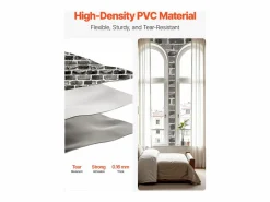 Papel Pintado|Papel Pintado | Papel Pintado Adhesivo de Pared SucceBuy, 45 cm x 10 m, Rollo de Papel Pintado Autoadhesivo en Vinilo, Motivo Ladrillo , para Revestimiento de Pared