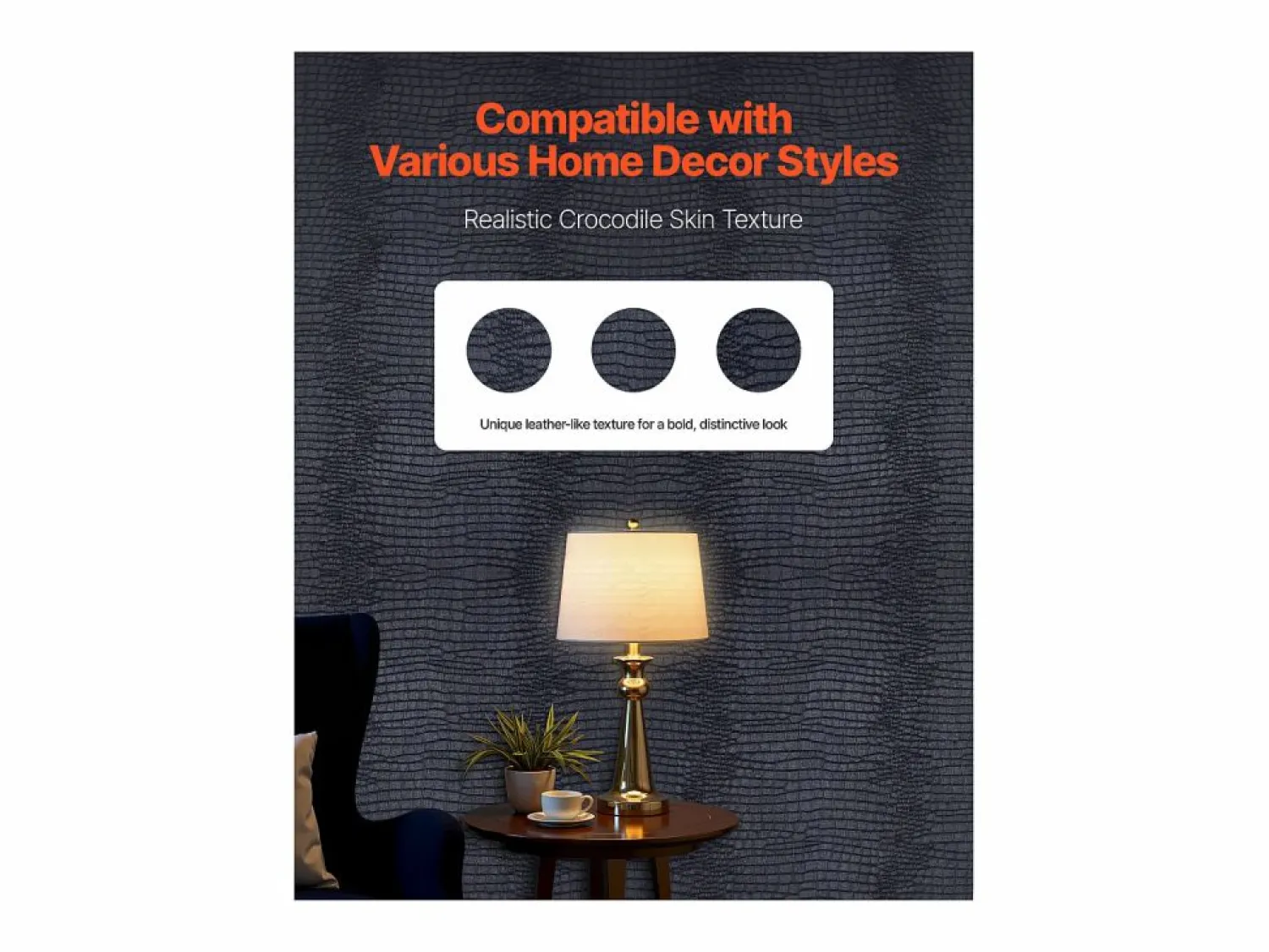 Papel Pintado|Papel Pintado * Papel Pintado Adhesivo de Pared SucceBuy, 40 cm x 10 m, Rollo Papel Pintado Autoadhesivo Vinilo, Motivo Textura Agrietada Negra, para Revestimiento de Pared Negro