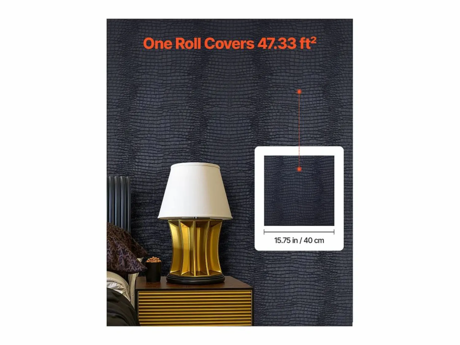 Papel Pintado|Papel Pintado * Papel Pintado Adhesivo de Pared SucceBuy, 40 cm x 10 m, Rollo Papel Pintado Autoadhesivo Vinilo, Motivo Textura Agrietada Negra, para Revestimiento de Pared Negro