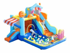 Merax Castillo Hinchable | Parque acuático inflable 7 en 1 para niños - 395 x 340 x 236 cm - Oxford - Con ventilador -