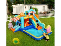 Merax Castillo Hinchable | Parque acuático inflable 7 en 1 para niños - 395 x 340 x 236 cm - Oxford - Con ventilador -