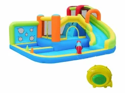 Merax Castillo Hinchable | Parque acuático inflable 7 en 1 para niños - 410 x 315 x 203 cm - Oxford - Con ventilador -
