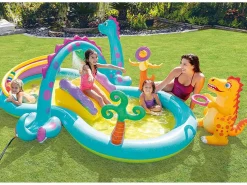 Intex Castillo Hinchable | Parque infantil hinchable Dinosaur Land -