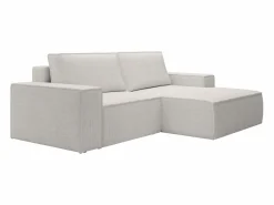 Vente-unique Todos Los Sofás|Sofá De Terciopelo | Pequeño Sofá cama rinconera derecha de pana AMELIA
