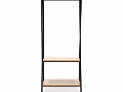 Perchero Carla 2 estantes 1 barra, color roble/negro, 150 cm altura < VS Venta-stock Hot