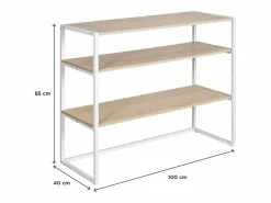 Perchero de buhardilla KADRA 100x85cm con estantes < Outlet