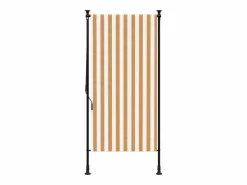 Persiana enrollable exterior tela acero y blanco ES505511 < Online