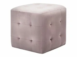 2 piezas Pufs 30 x 30 x 30 cm Tejido terciopelo < Best
