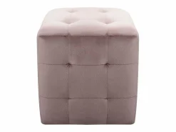 2 piezas Pufs 30 x 30 x 30 cm Tejido terciopelo < Best