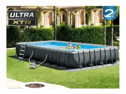 Piscina de jardín 975x488x132 cm con bomba, escalera y accesorios < Intex Sale