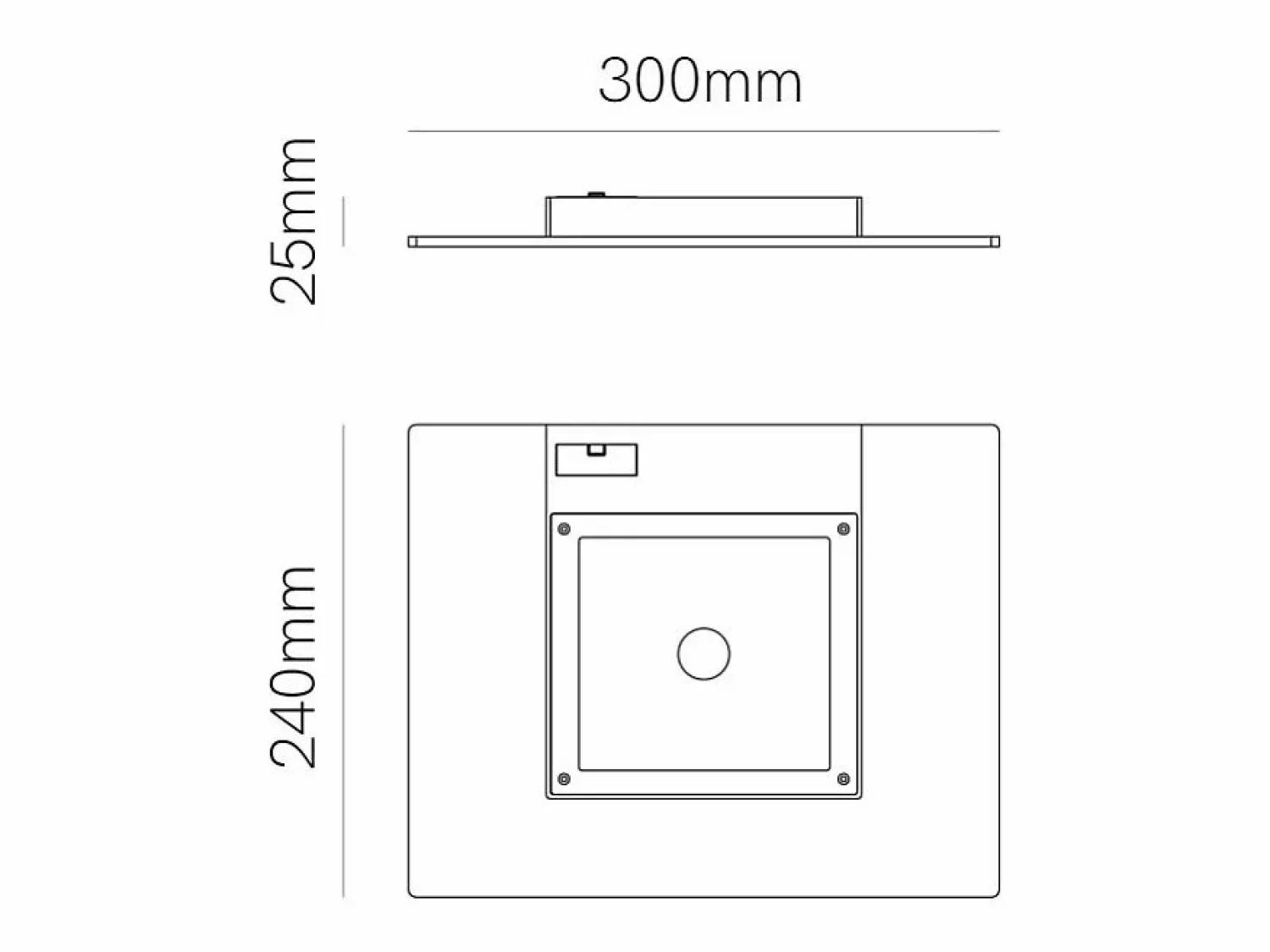 Aplique Para Pared | Pla Corten - Aplique de pared LED de 35 W con interruptor CCT 2700K/3200K/4000K en aluminio, luz de pared ascendente - Beneito & Faure