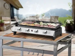 Habitat et jardin Plancha Cocina | Plancha de gas 4 quemadores "Jolly" - 10 Kw -