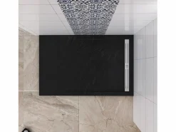 Plato de ducha rectangular 90x140x3cm resina pizarra gel coat ,válvula incluida < Aica Outlet
